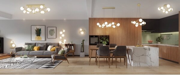 Aplică LED NANCY Wofi 4014-201 2xG9/3,5W/230V auriu/alb