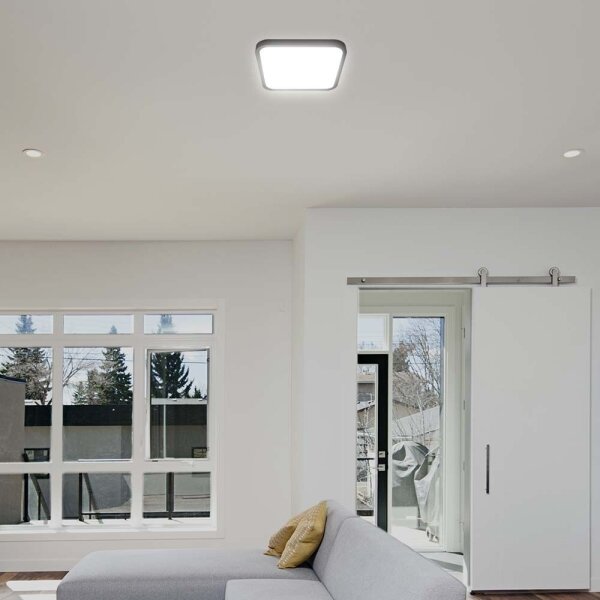 Plafonieră LED pentru baie LED/18W/230V 4000K IP44 negru