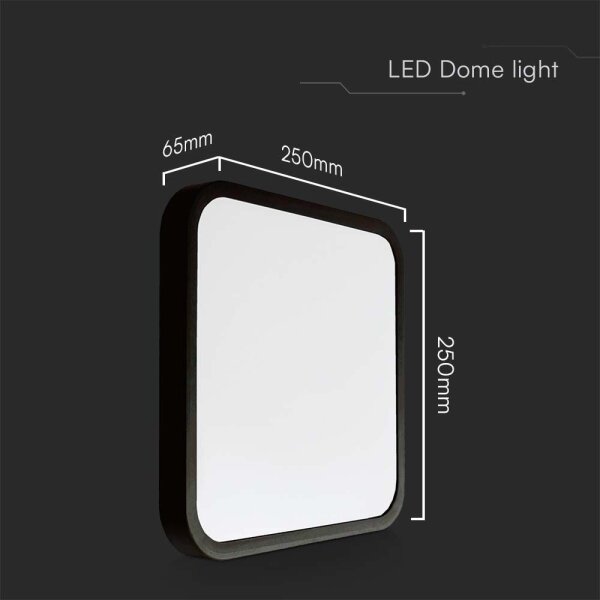 Plafonieră LED pentru baie LED/18W/230V 4000K IP44 negru
