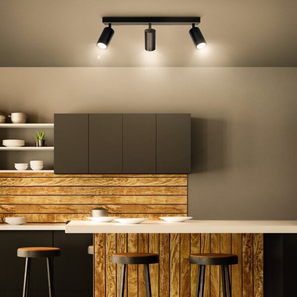 Brilagi - Spot LED dimabil SELE 3x GU10/4,8W/230V, negru