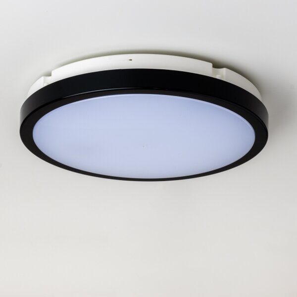 Plafonieră LED pentru baie Brilagi PERA LED/24W/230V d. 28 cm IP65 negru