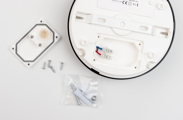 Plafonieră LED pentru baie Brilagi PERA LED/12W/230V d. 18 cm IP65 negru