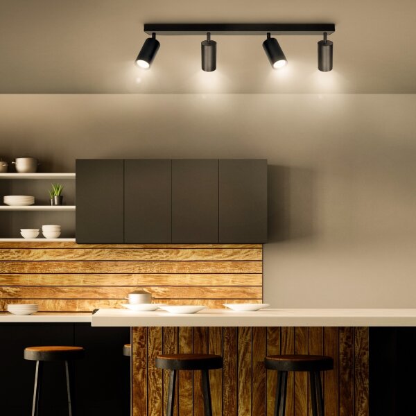 Brilagi - Spot LED RGBW dimabil SELE 4x GU10, 4,8W, 230V, negru