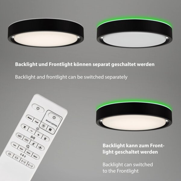 Plafonieră LED RGB dimabilă cu senzor Briloner 3227-015 LED/24W/230V + telecomandă