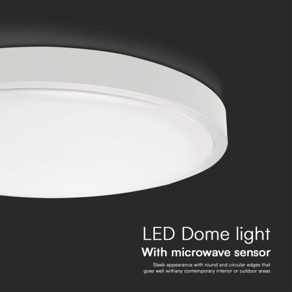 Plafonieră LED cu senzor pentru baie LED/18W/230V 6500K IP44 alb