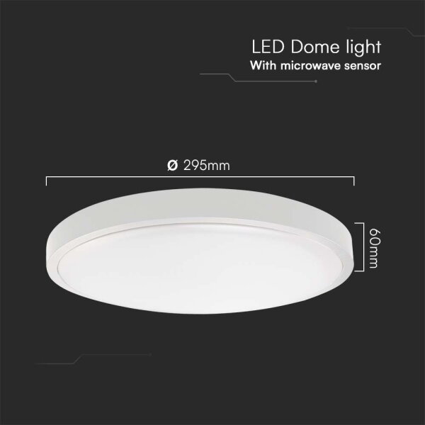 Plafonieră LED cu senzor pentru baie LED/18W/230V 6500K IP44 alb