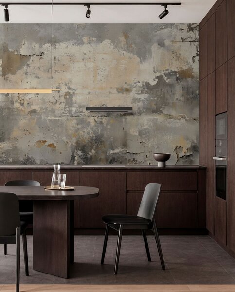 Tapet imitarea unui perete vechi texturat, Fototapet stil industrial, w04311 : Uwalls.ro