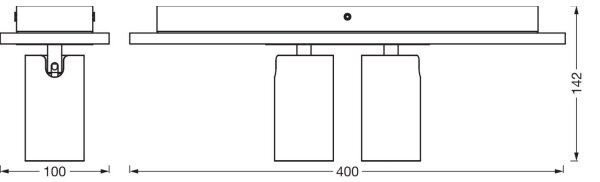 Spot LED Ledvance DECOR MERCURY 2xGU10/3,4W/230V