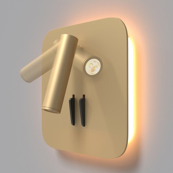 Spot LED de perete Maytoni C175-WL-01-6W-MG IOS LED/9W/230V auriu