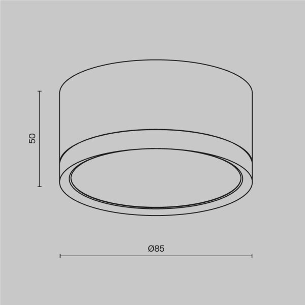 Spot Maytoni C086CL-GX53-SRD-BG HOOP 1xGX53/15W/230V negru/auriu