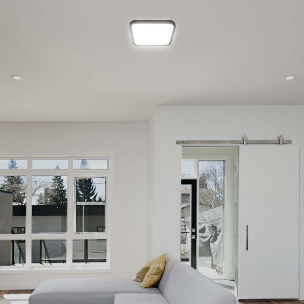 Plafonieră LED cu senzor pentru baie LED/18W/230V 4000K IP44 negru