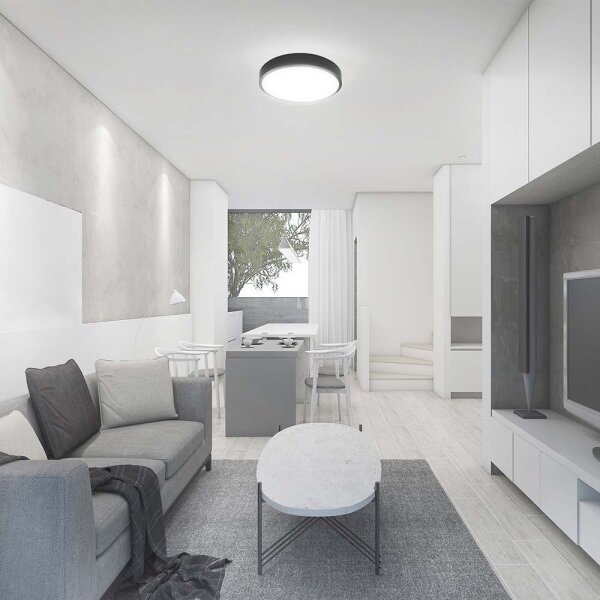 Plafonieră LED cu senzor pentru baie LED/18W/230V 4000K IP44 negru