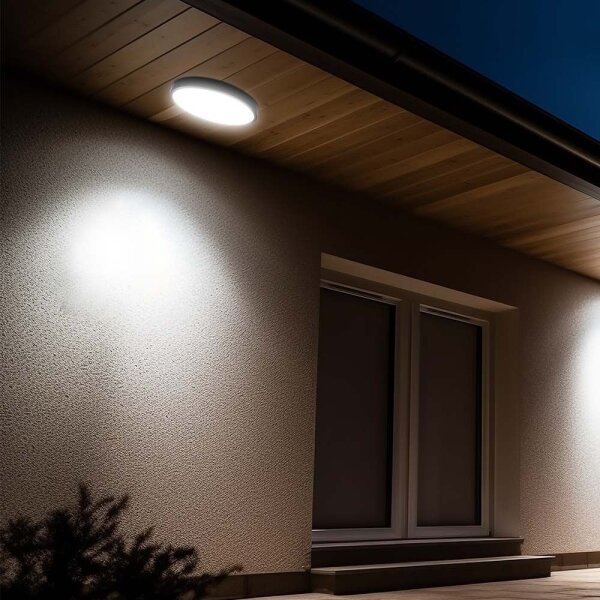 Plafonieră LED cu senzor pentru baie LED/18W/230V 4000K IP44 negru