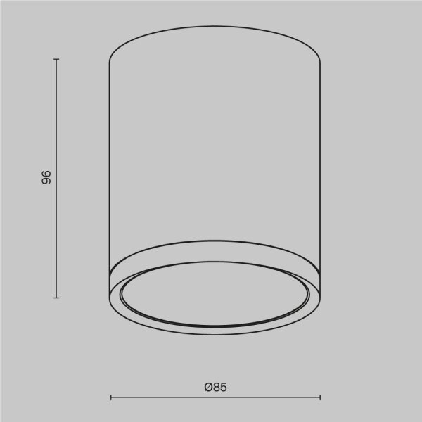 Spot Maytoni C086CM-GX53-MRD-W HOOP 1xGX53/15W/230V alb