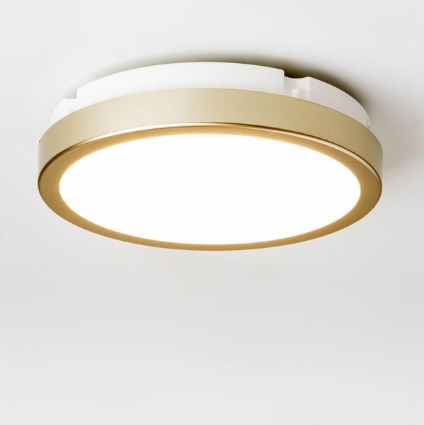 Plafonieră LED pentru baie BRILAGI PERA LED/18W/230V d. 22 cm IP65 auriu