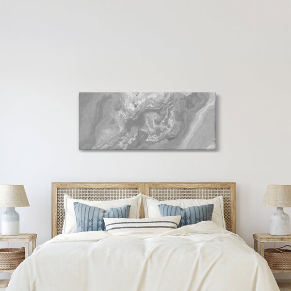 Tablou - Marmură în alb-negru (120x50 cm)