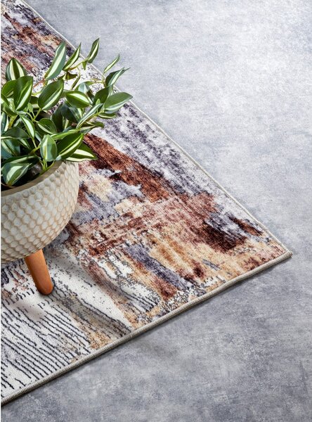 Covor gri 120x160 cm Malard Copper Gold – Elle Decoration