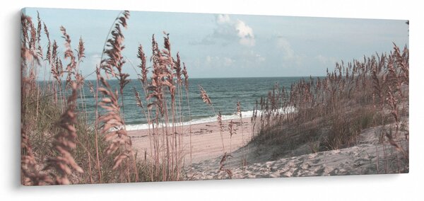Tablou - Plaja roz (120x50 cm)