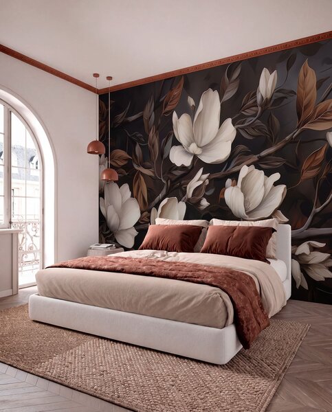 Tapet Ramură elegantă de copac, Fototapet Flori, w04950 : Uwalls.ro