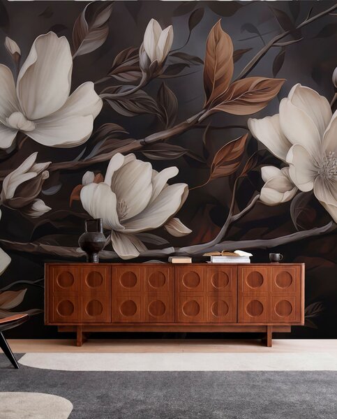 Tapet Ramură elegantă de copac, Fototapet Flori, w04950 : Uwalls.ro