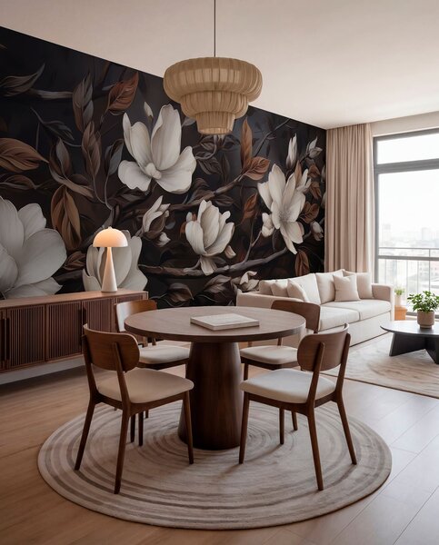 Tapet Ramură elegantă de copac, Fototapet Flori, w04950 : Uwalls.ro