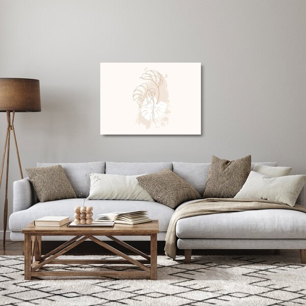 Tablou pe sticlă - Monstru de linie N⁰1 (70x50 cm)