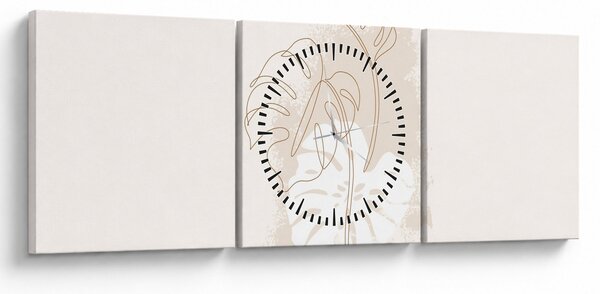 Tablou - Monstru de linie N⁰1 (cu ceas) (90x30 cm)