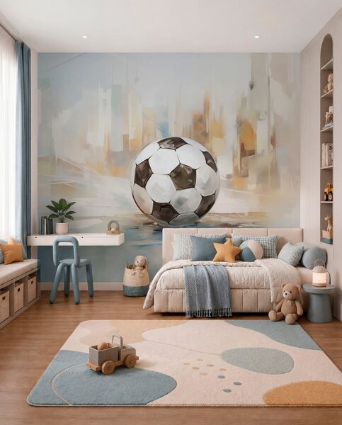 Tapet Minge de fotbal, Fototapet Abstract, w05102 : Uwalls.ro