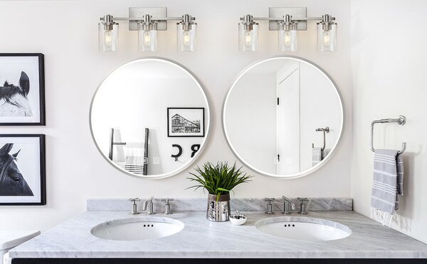 Oglindă LED 50cm MMJ BRUSH SILVER