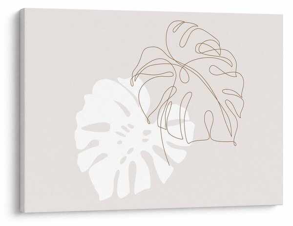 Tablou - Linia de artă monstera N⁰2 (70x50 cm)