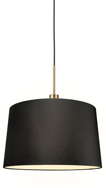 Lampă modernă cu pandantiv din bronz cu abajur 45 cm negru - Combi 1
