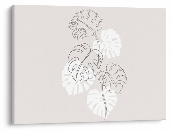 Tablou - Linia de artă monstera N⁰3 (70x50 cm)