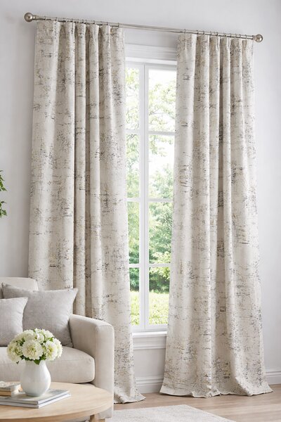 Draperie catifea crem cu insertii aurii/argintii 140 x 260 cm Velunia Home – CONFTEX PUCIOASA – CONFTEX PUCIOASA