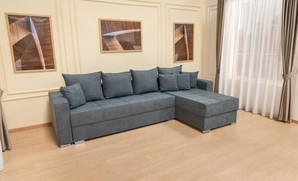 Colțar Extensibil Claudia Mare XXL Bonell Gri- Lemon 56, Interschimbabil