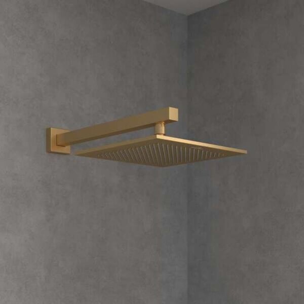 Cap de duș Villeroy&Boch, Universal Showers, pătrat, 25 x 25 cm, brushed gold