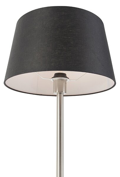 Lampă de masă modernă din oțel cu abajur negru 35 cm - Simplo