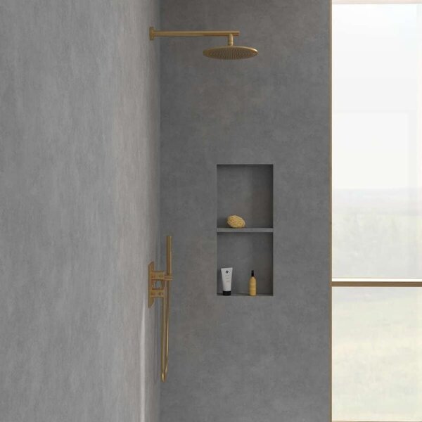 Cap de duș Villeroy&Boch, Universal Showers, Ø25 cm, bruhsed gold
