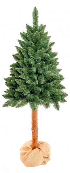 Brad artificial verde, Diamond Pin 190 cm, tulpina inalta cu aspect natural, design inedit