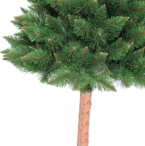 Brad artificial verde, Diamond Pin 190 cm, tulpina inalta cu aspect natural, design inedit