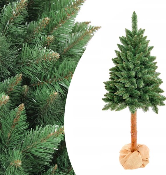 Brad artificial verde, Diamond Pin 190 cm, tulpina inalta cu aspect natural, design inedit