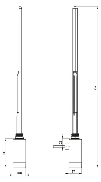 Deante Silia incalzitor electric 600 W alb AGI_A601