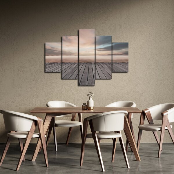 Tablou - Pier la apus de soare (150x105 cm)