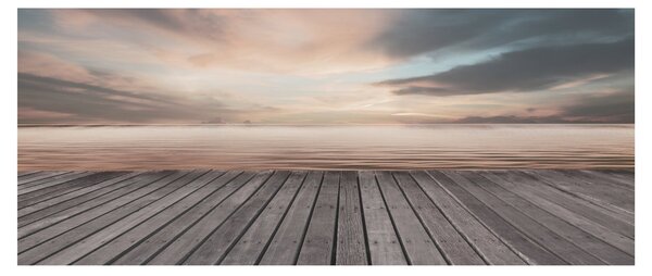 Tablou - Pier la apus de soare (120x50 cm)