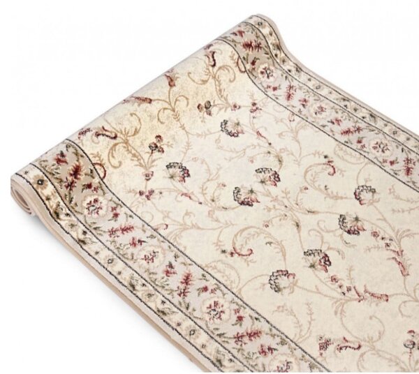 Traversa Hol, Model Clasic 523 100, Festonata, Latime 60 cm, Crem 60 x 400