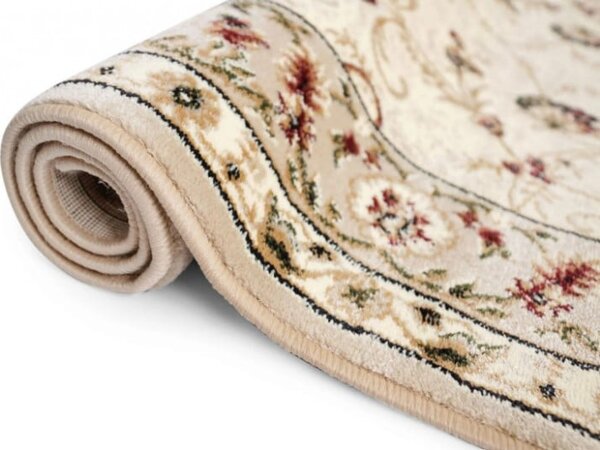 Traversa Hol, Model Clasic 523 100, Festonata, Latime 60 cm, Crem 60 x 400