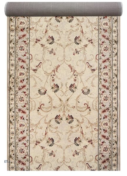Traversa Hol, Model Clasic 523 100, Festonata, Latime 60 cm, Crem 60 x 400
