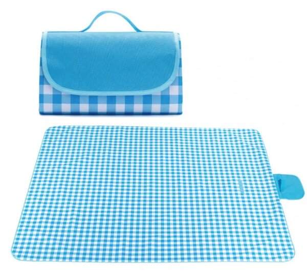 Saltea de plaja pliabila pentru picnic PIKNIX 145x200 cm - mai multe culori Culoare: Albastru