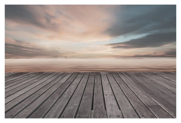 Tablou - Pier la apus de soare (90x60 cm)