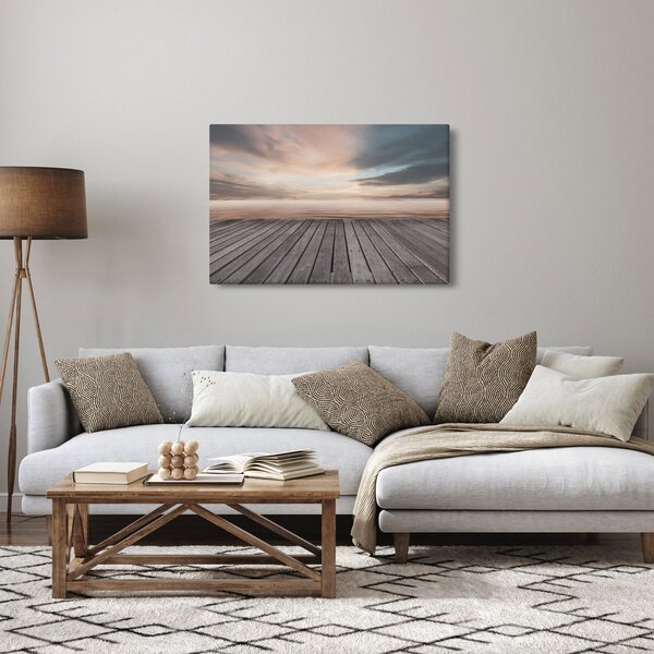 Tablou - Pier la apus de soare (90x60 cm)