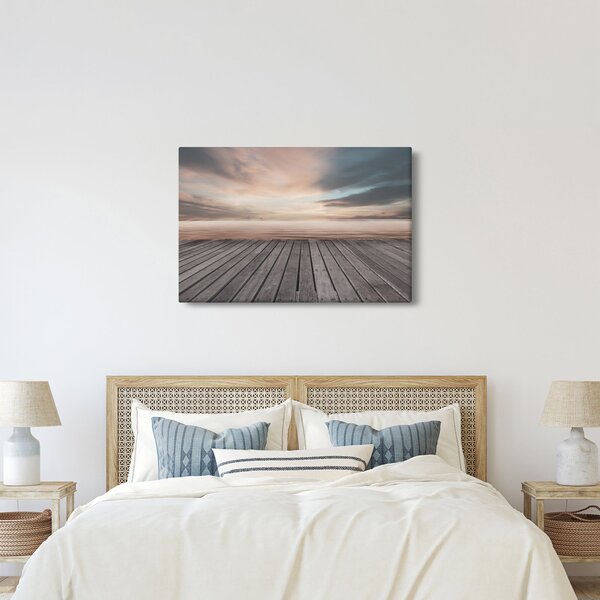 Tablou - Pier la apus de soare (90x60 cm)